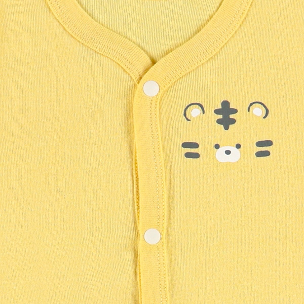 🇯🇵預訂 日本直送🇯🇵老虎滿印純棉前開式短袖包屁衣三件套