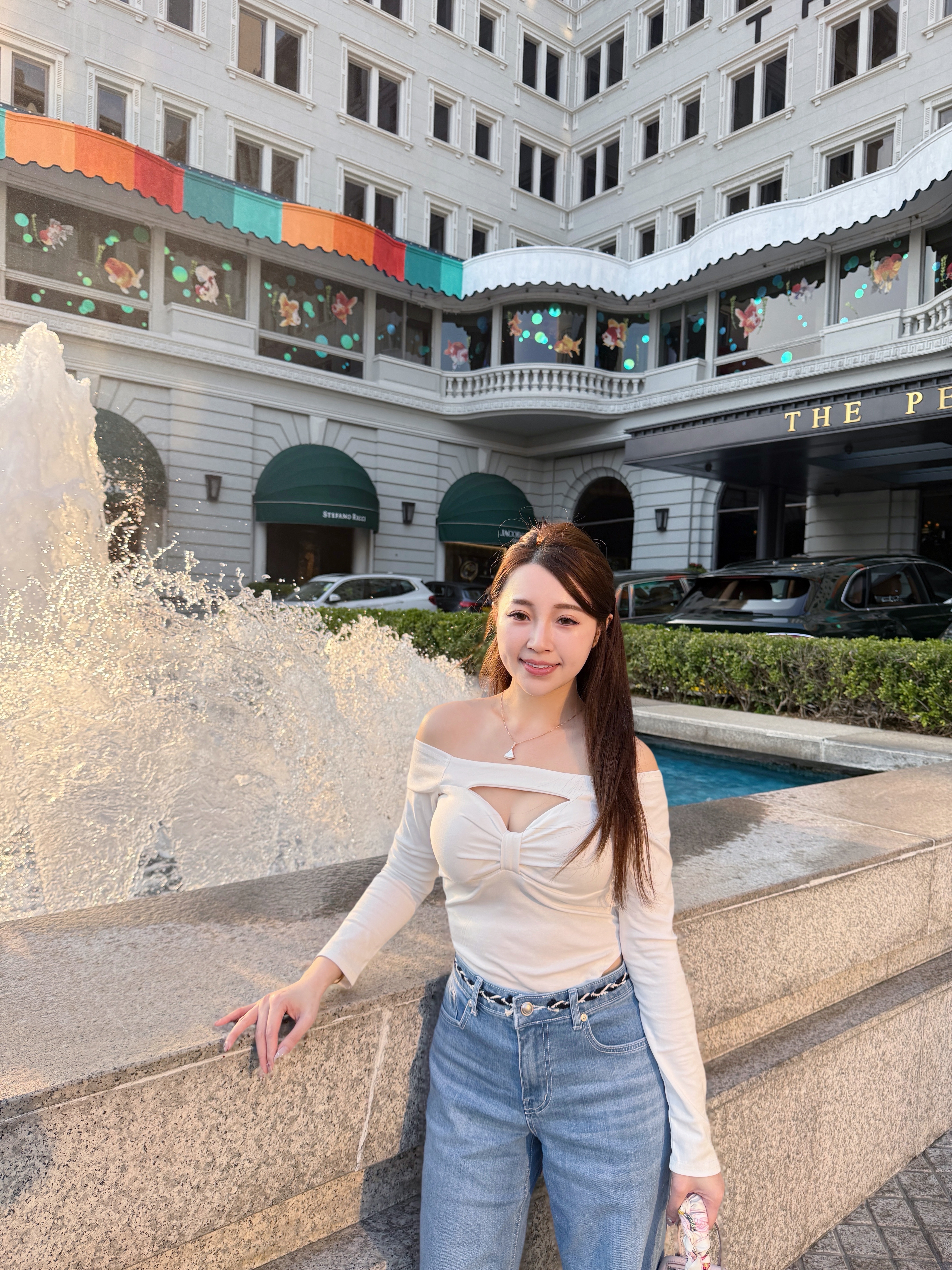 ♥︎麻花Tweed Belt Jeans