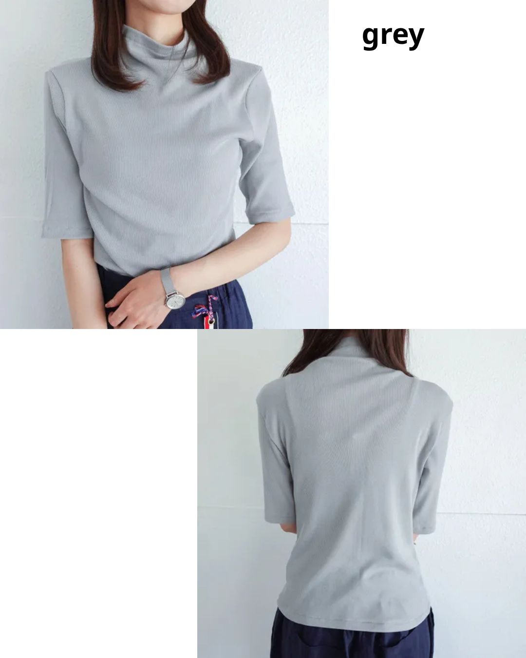 日本代購【 2026新色 日本直送 日本製 女裝 5分袖 上身衫  | made in japan 5-quarter sleeves women stretch basic tee 】
