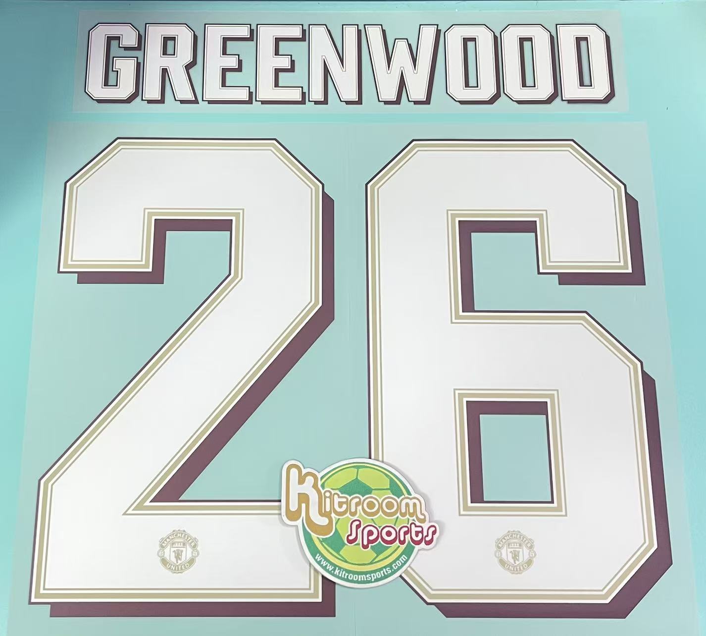 2019-20 Manchester United Home UCL Nameset #26 GREENWOOD