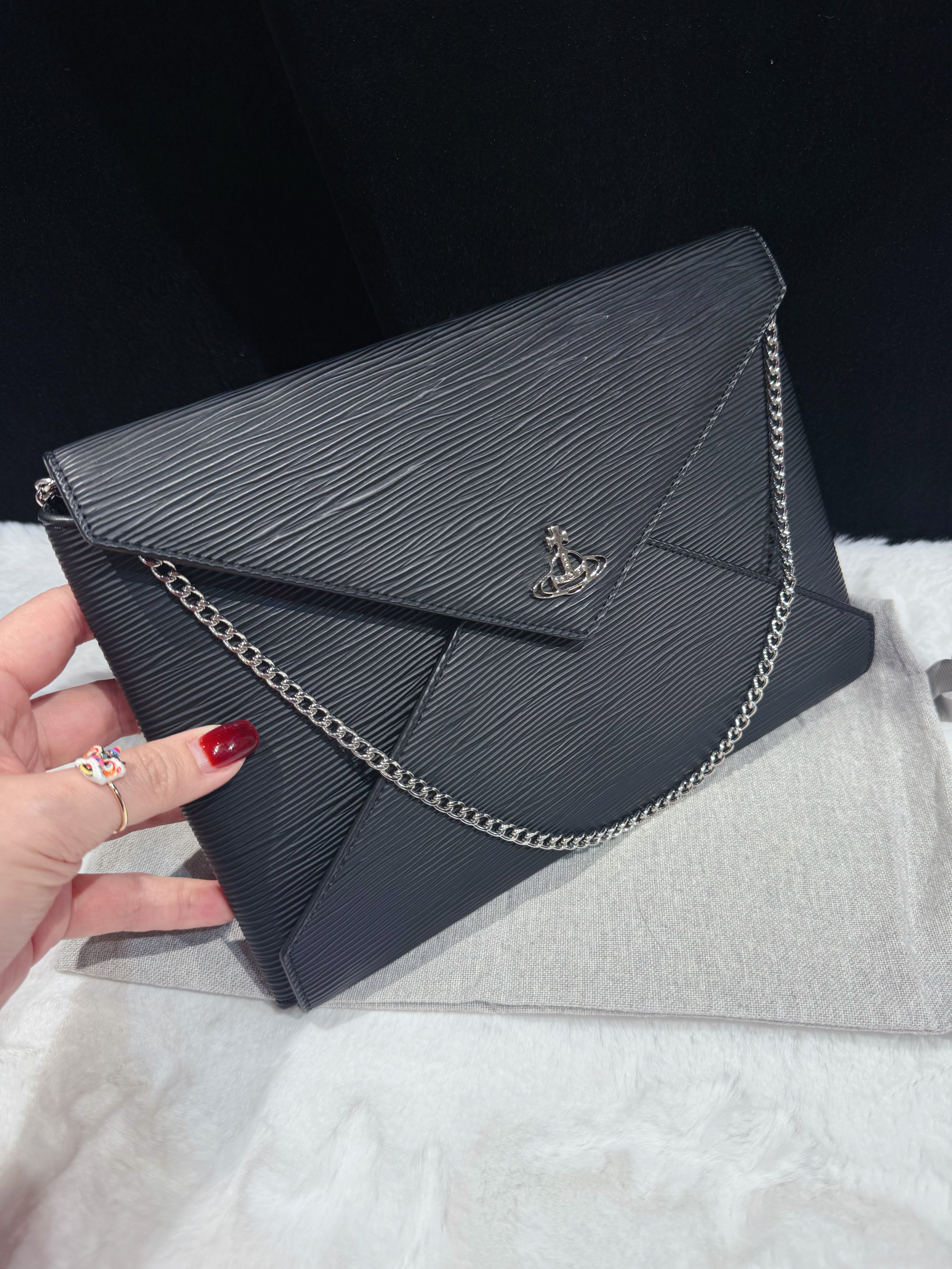 Vivienne Westwood Polly clutch bag sf/blk