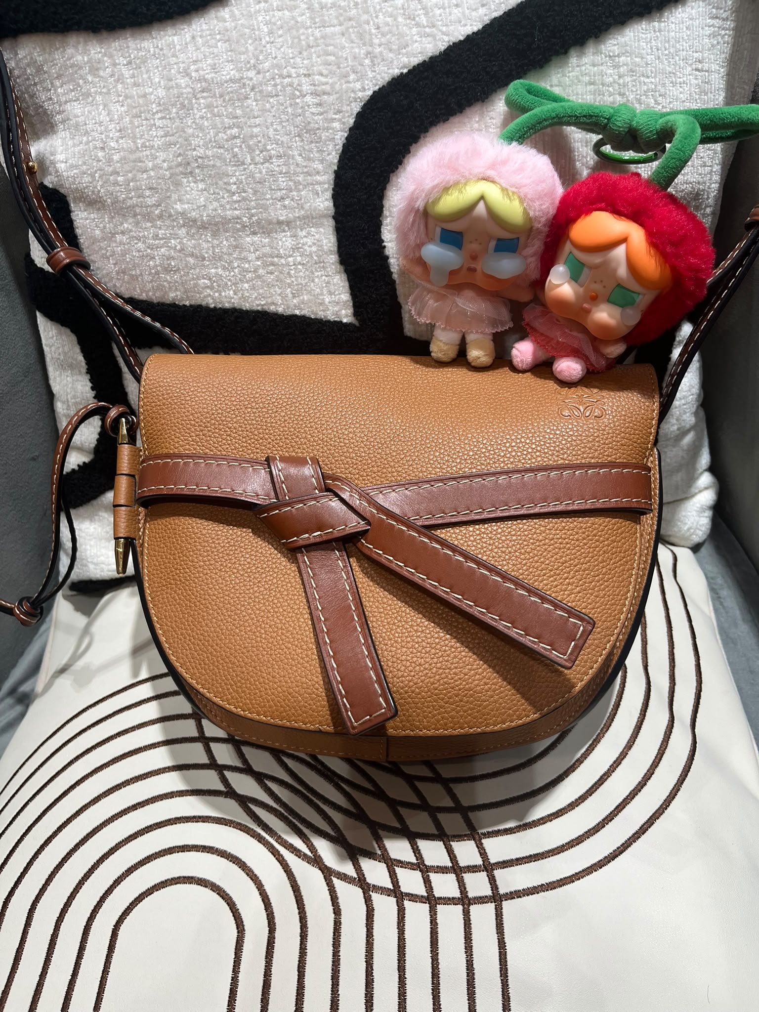 Loewe Gate Small crossbody bag Tan 100%Authentic, 95%New ✅Dust bag