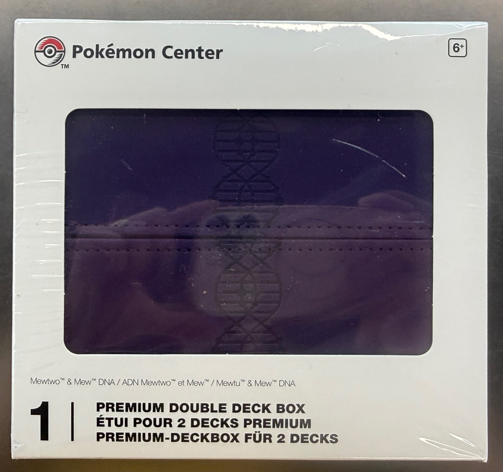 寶可夢中心 Mewtwo & Mew DNA 頂級雙牌組收納盒