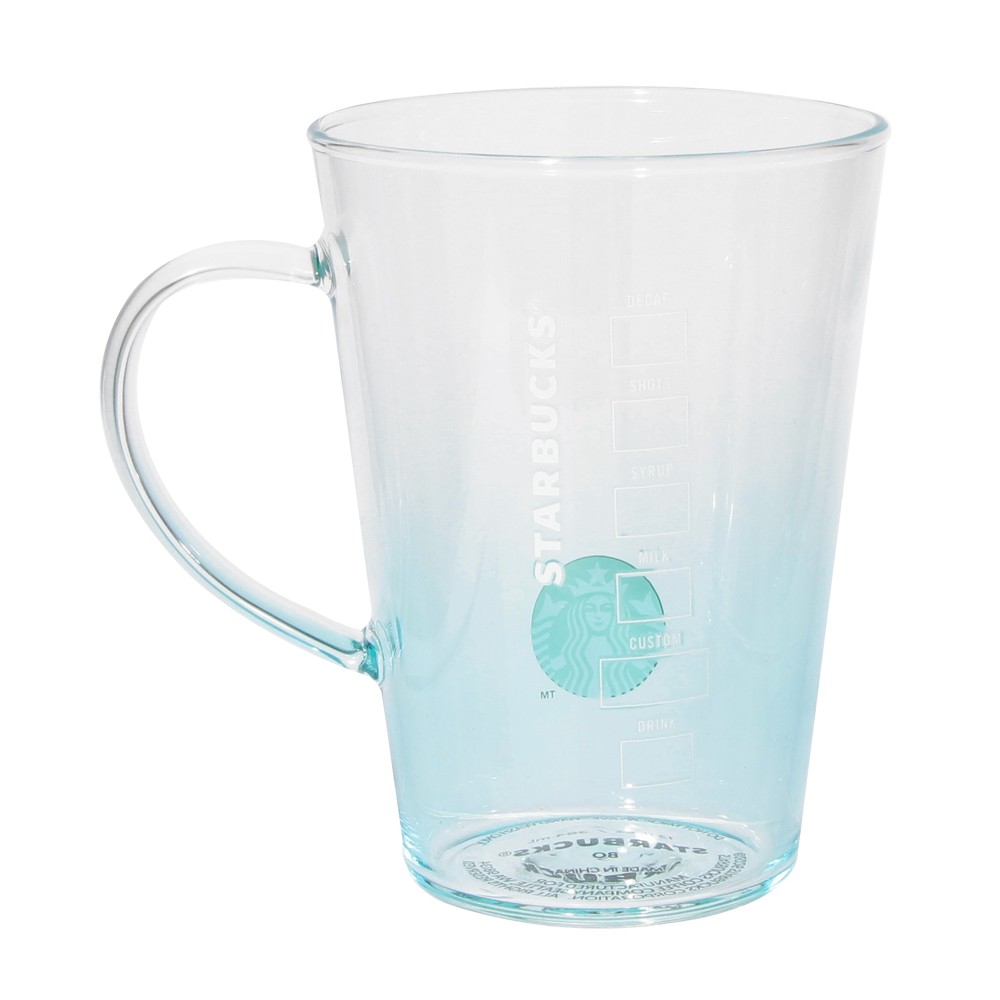《日本🇯🇵 STARBUCKS 2026 Feel the Breeze 限定系列》耐熱粉藍漸層玻璃杯 384ml