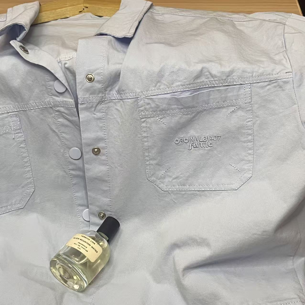 CC2004#2509 [Embroidered Crop Shirt] Korean Sweet Edge Look