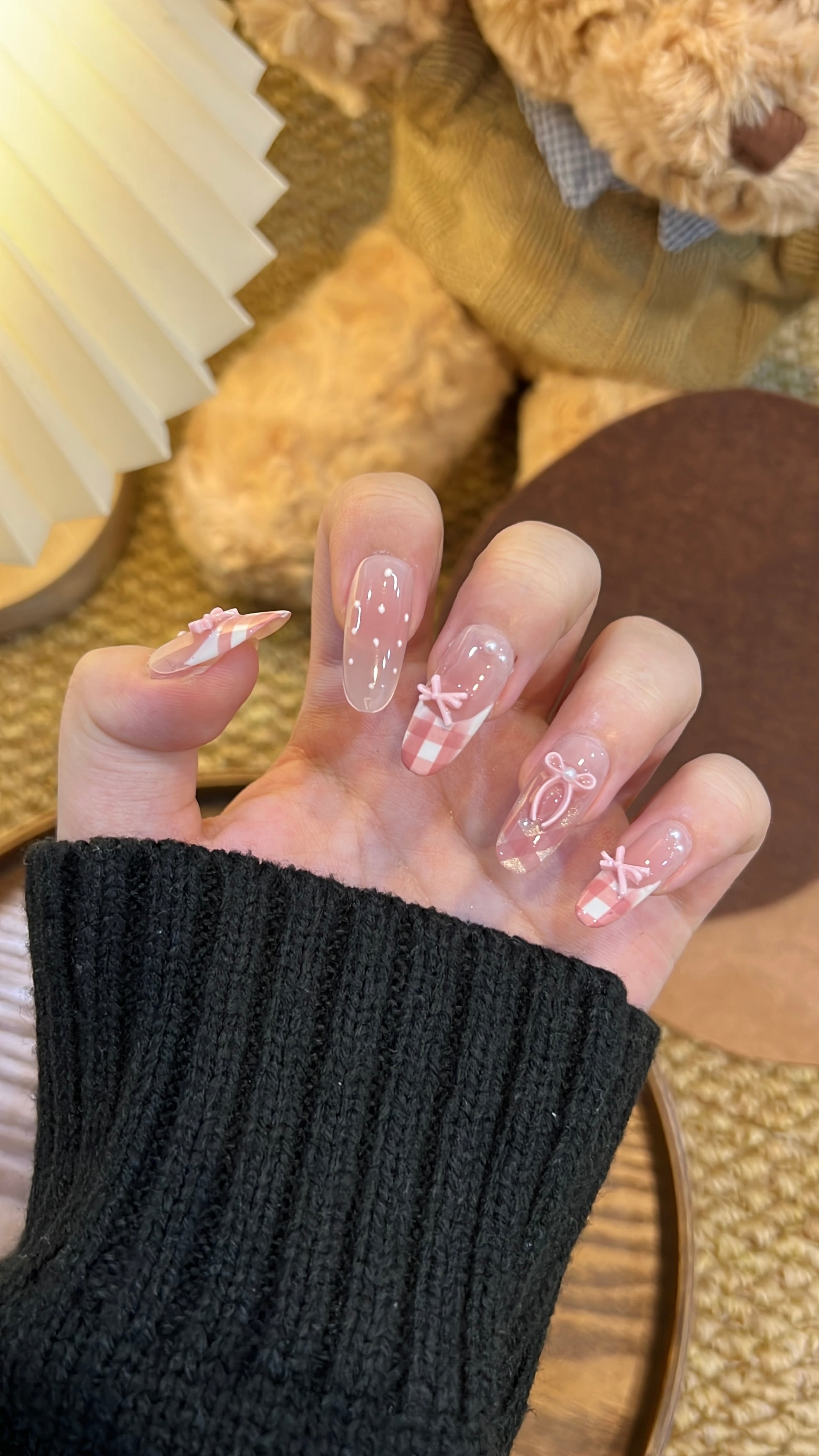 草莓格纹 中椭圆