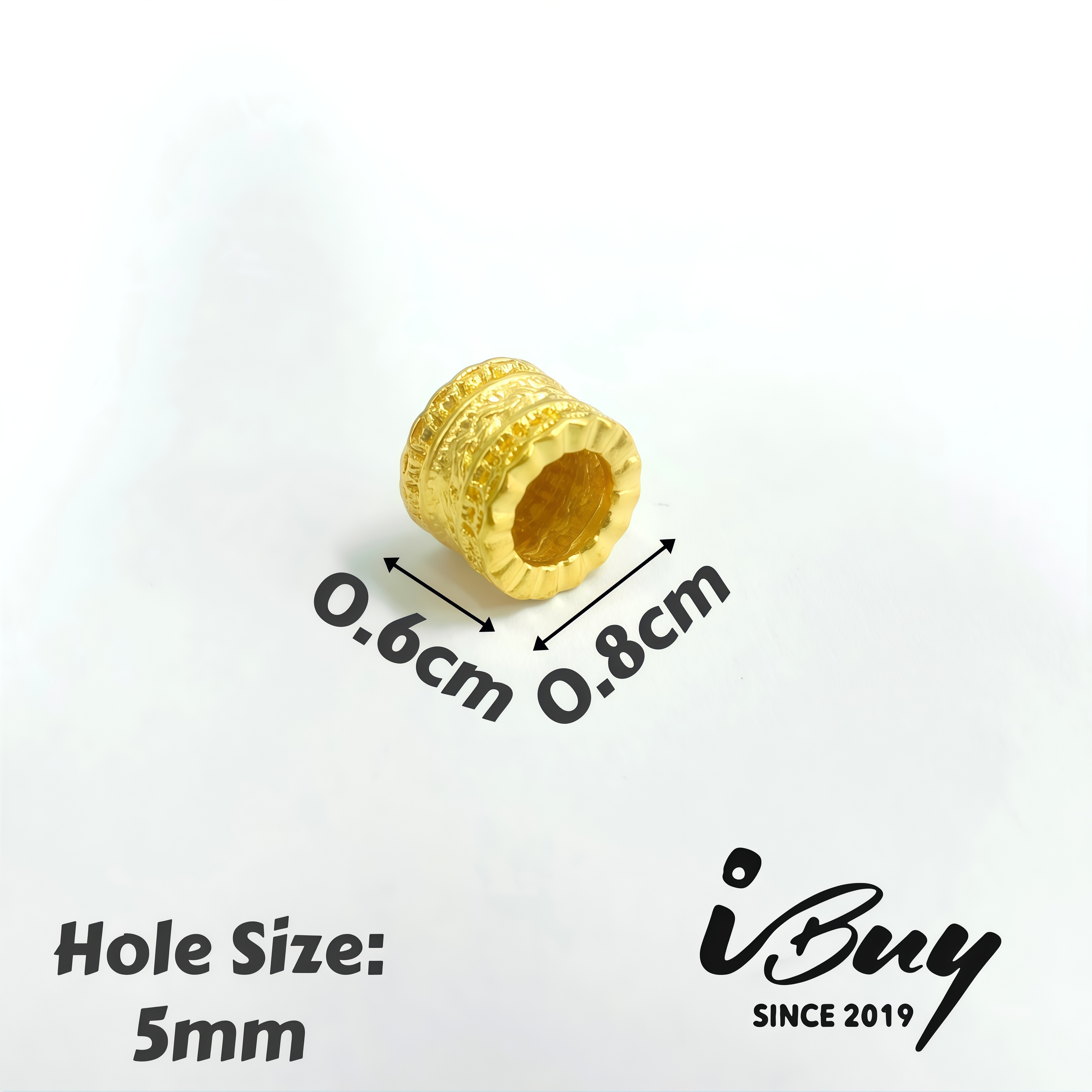 999 GOLD WEALTH COIN BEAD 999 金 腰缠万贯串咀