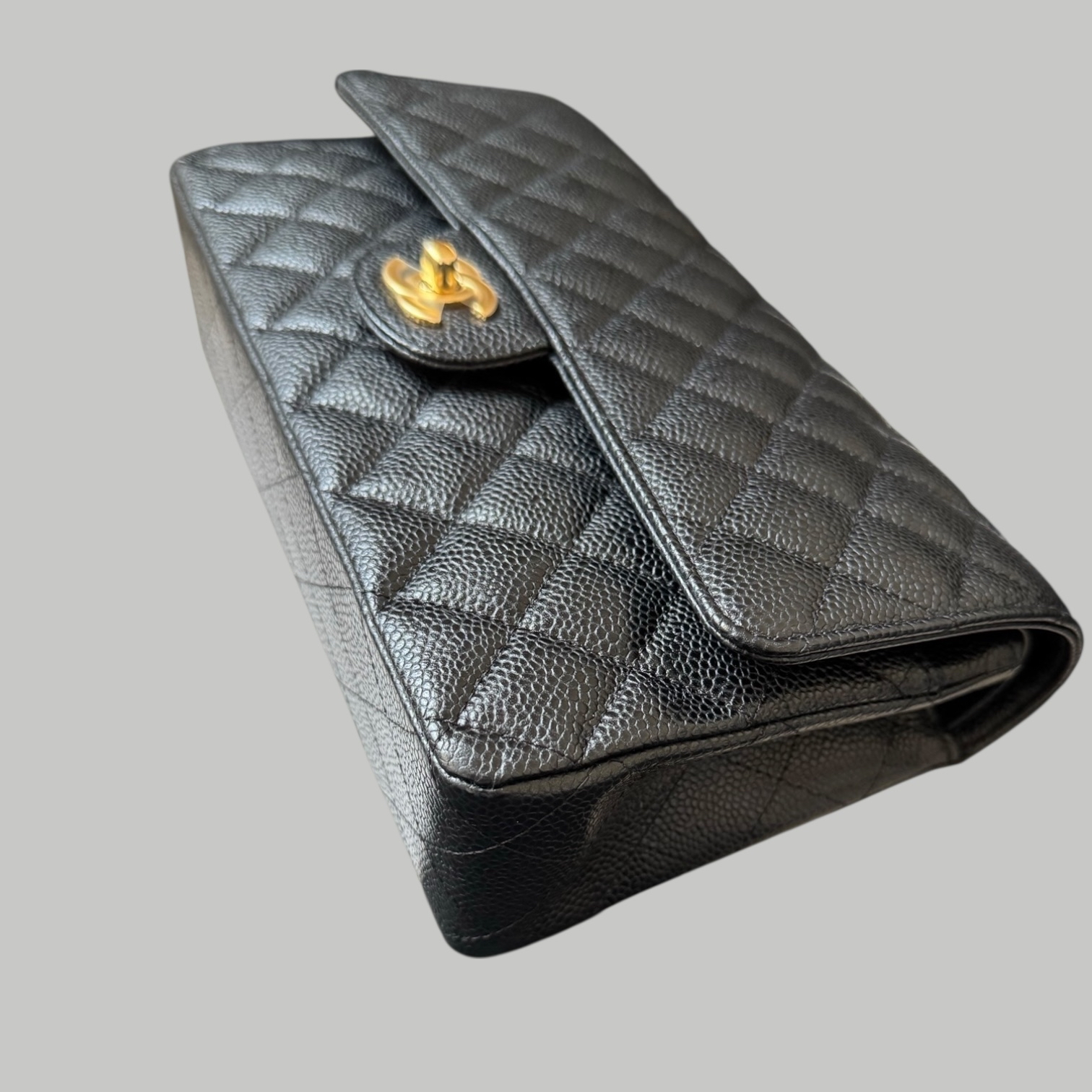 Chanel Caviar CF25 荔枝枝金扣