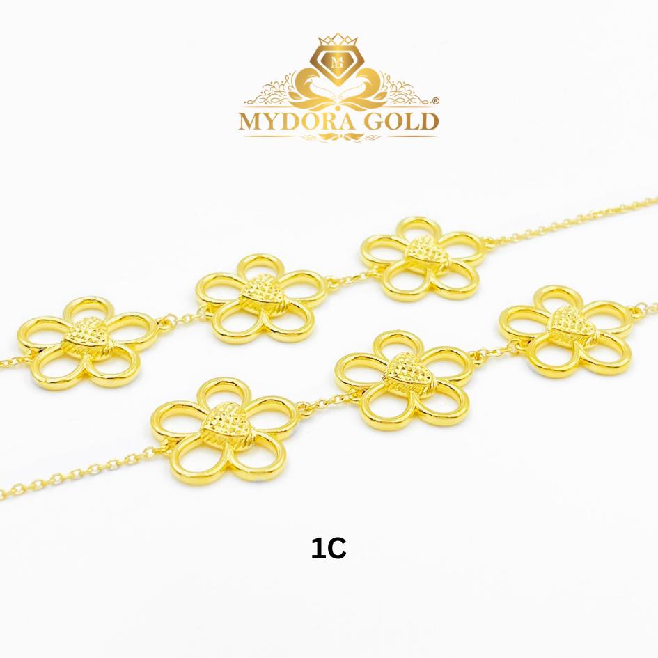 MYDORA Rantai Tangan Fesyen Daisy in Love l EMAS 916/22K