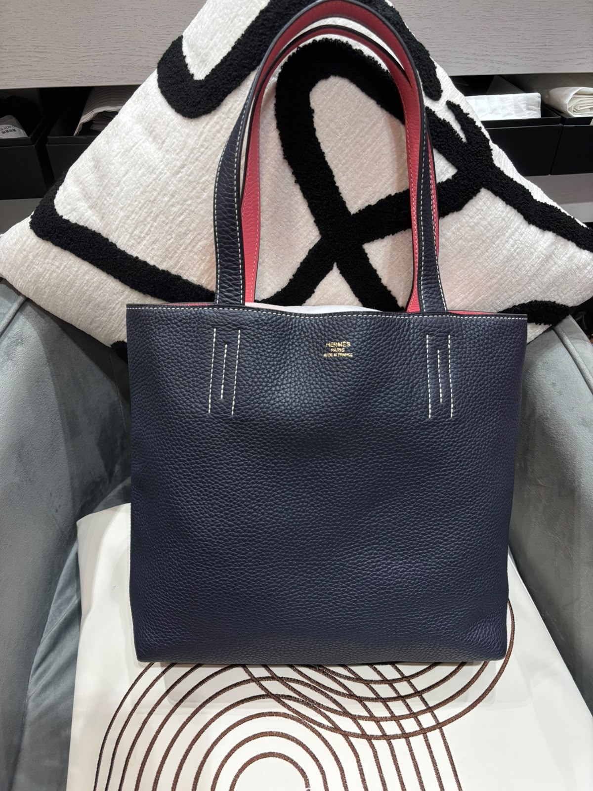 Hermes Double Sens 36 Stamp X 100%Authentic, 98%New ✅Dust Bag