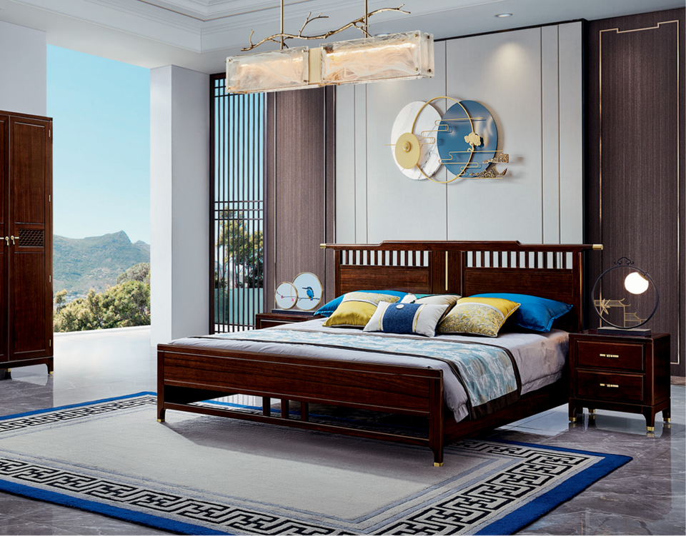 1.8米 實木床架 9030