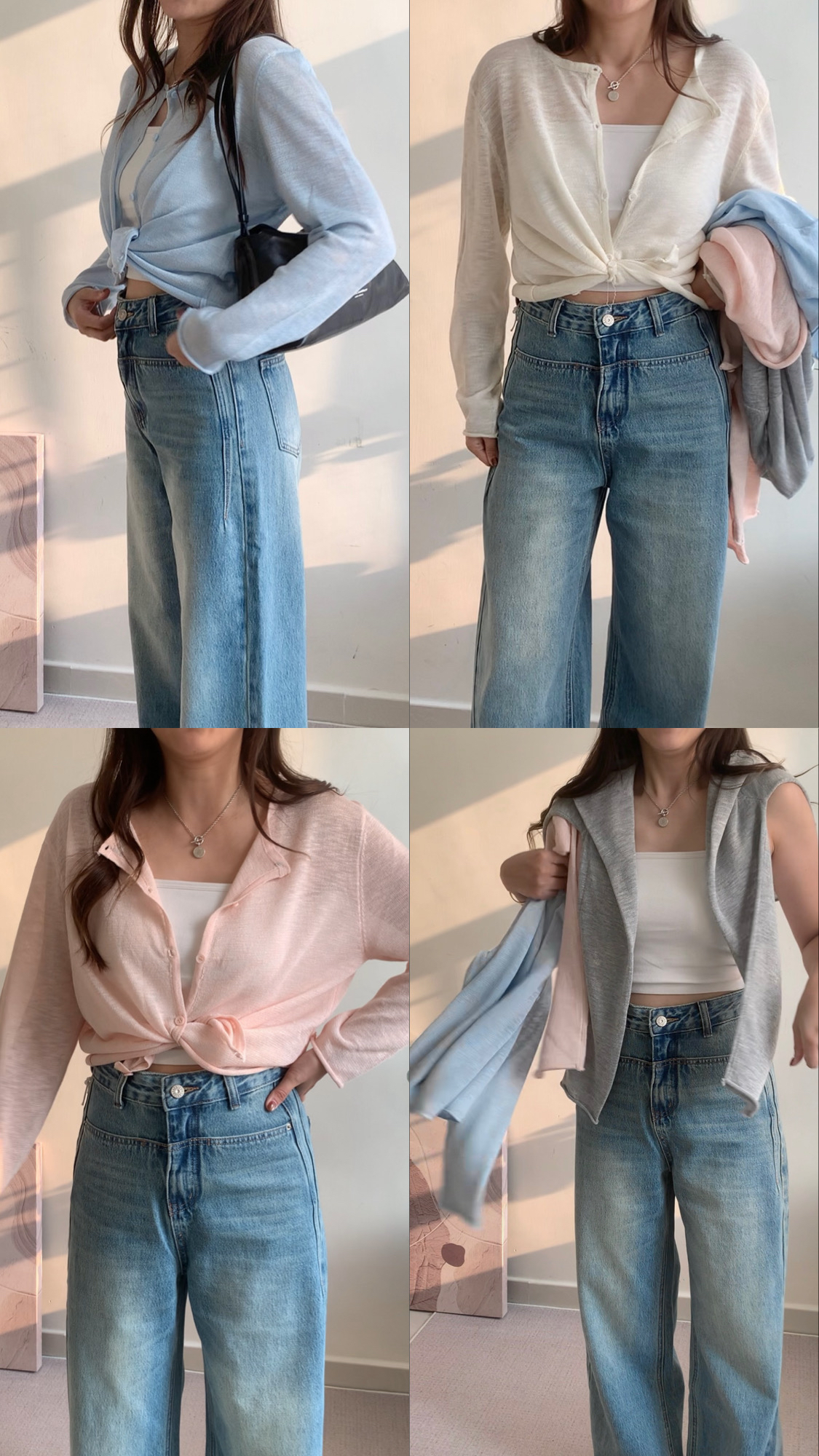 棉麻線料小外套（四色）