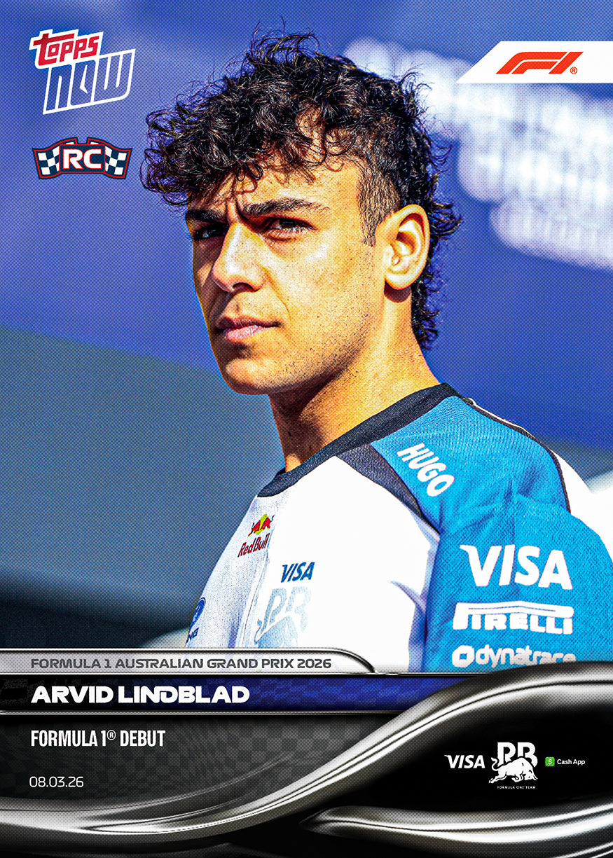 Arvid Lindblad RC - 2026 F1 Topps NOW® #12 Australian GP F1初戰RC卡｜PR 6,075