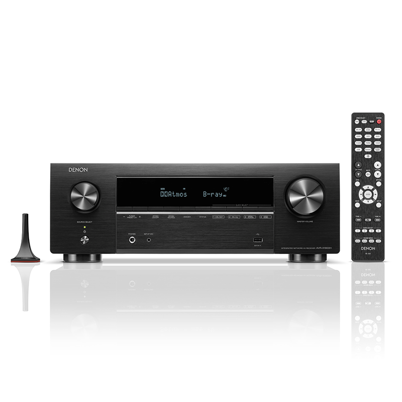 Denon AVR-X1800H 7.2 Ch. 80W 8K Dolby Atmos AV Receiver Powered by HEOS™