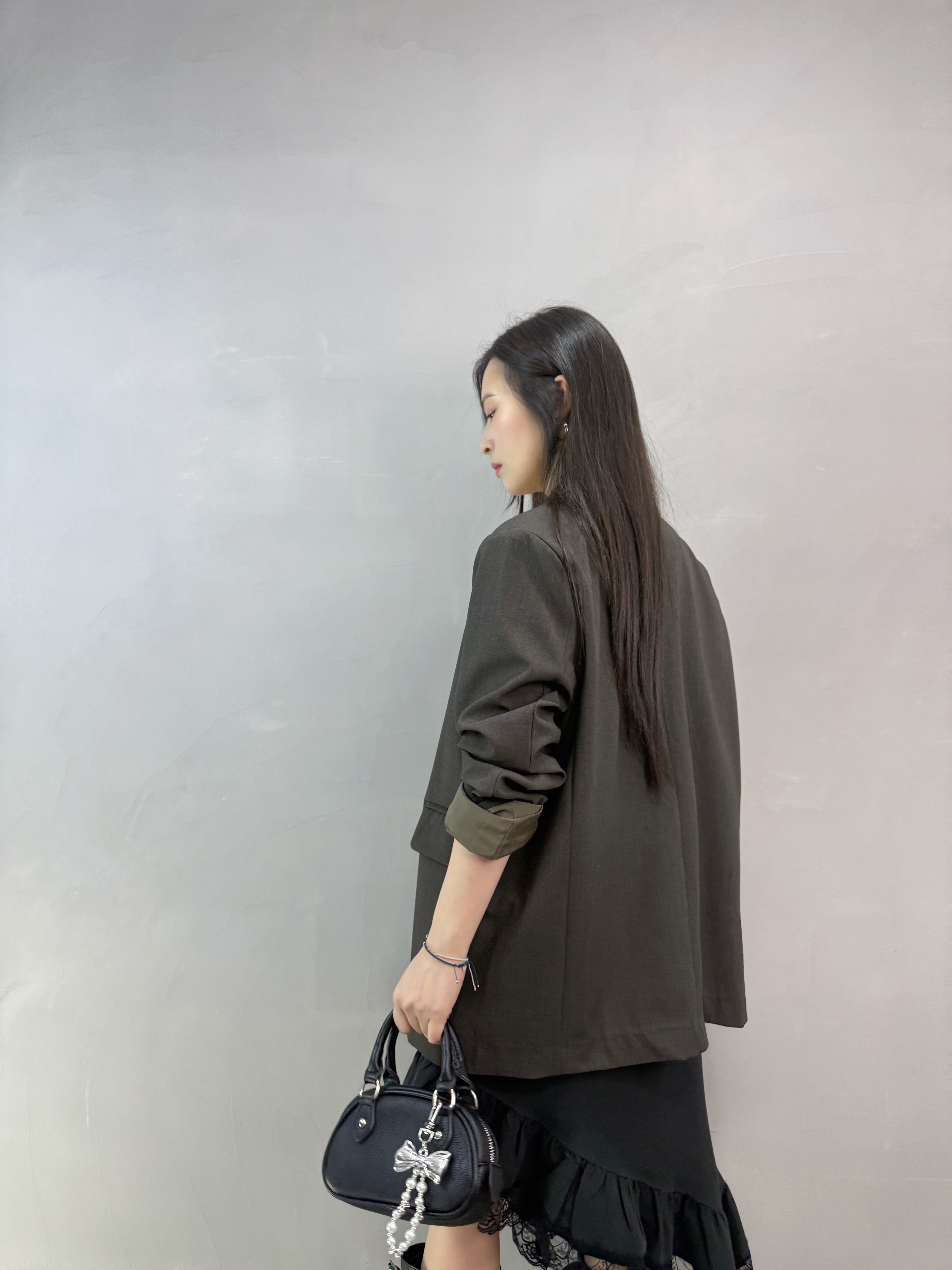 I21 無領西裝褸