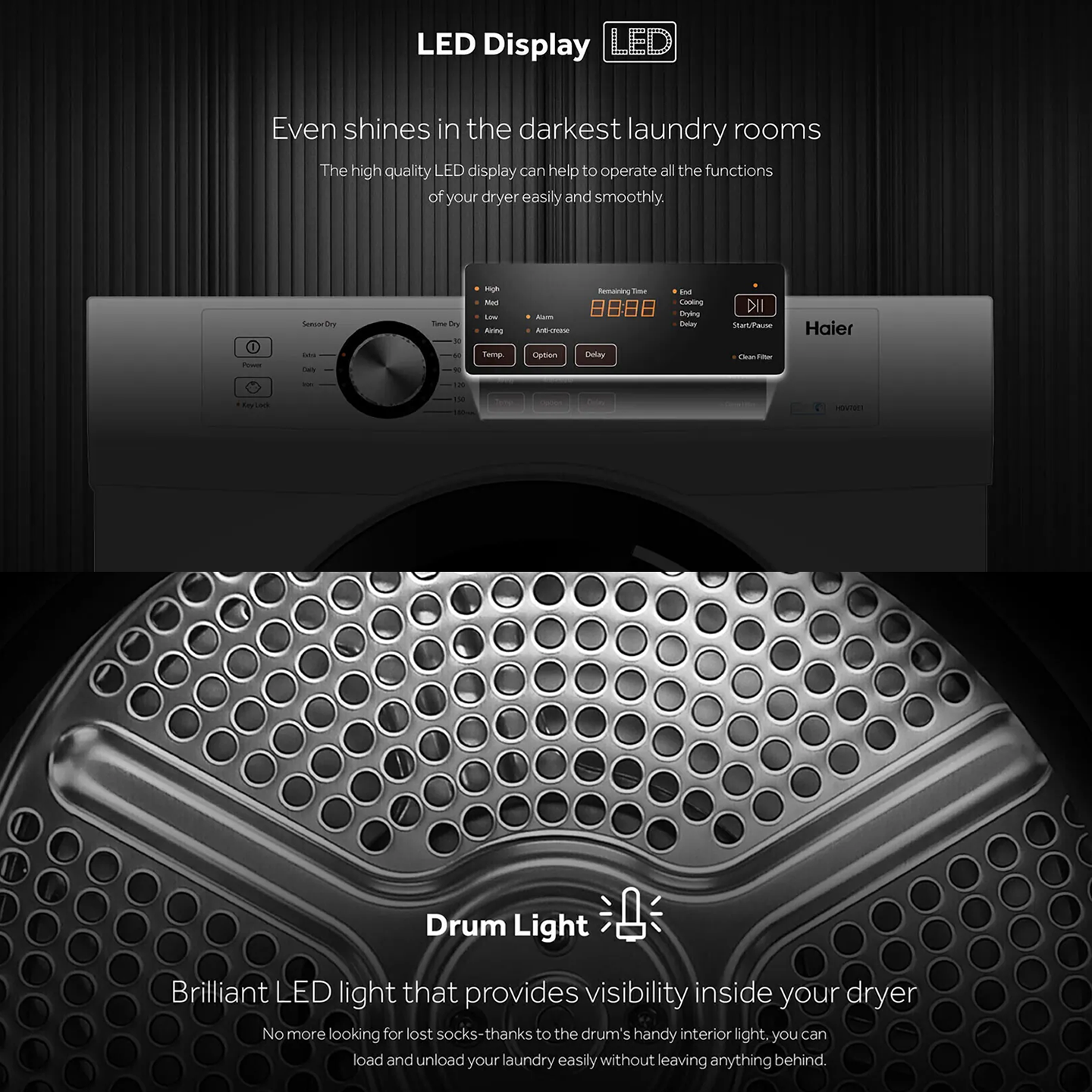 Haier 12kg Heat Pump Dryer (HD120-AR959S8)