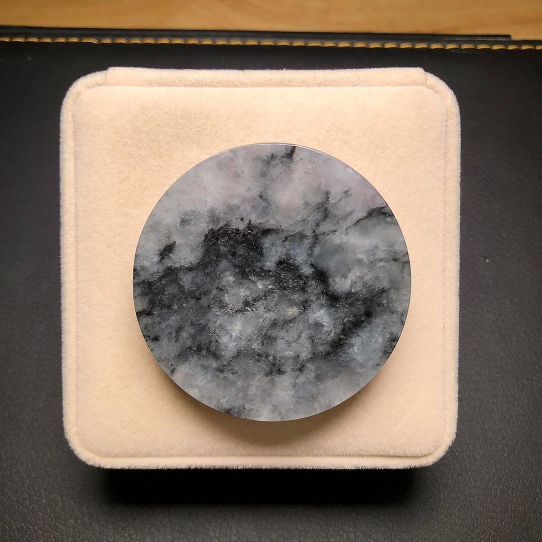 山水畫烏雞翡翠鐲心