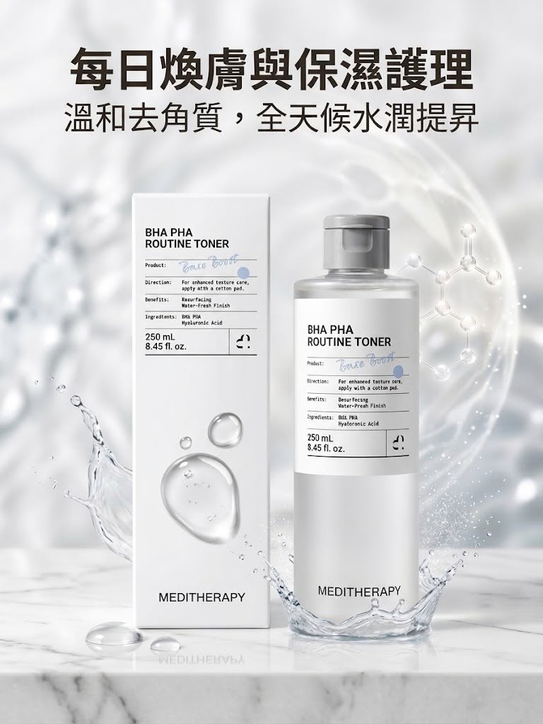 【預訂】MEDITHERAPY BHA PHA 日常煥膚爽膚水250ml