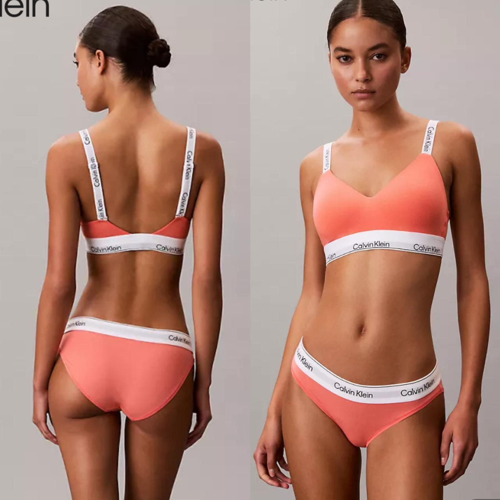 Ck Icon Cotton Modal Lightly Lined Bralette 