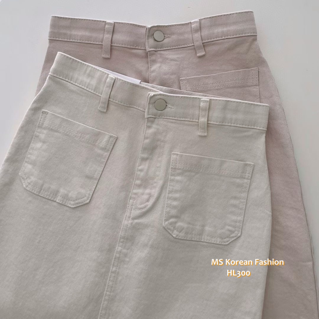 HL300 韓國🌼Howluk春版前兩袋開叉半裙