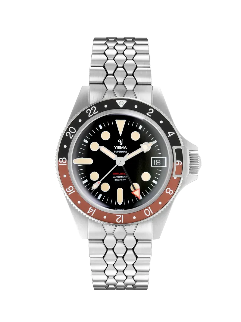 YEMA -  Superman Worldtime GMT Coke - YGMT21B39-CM2S