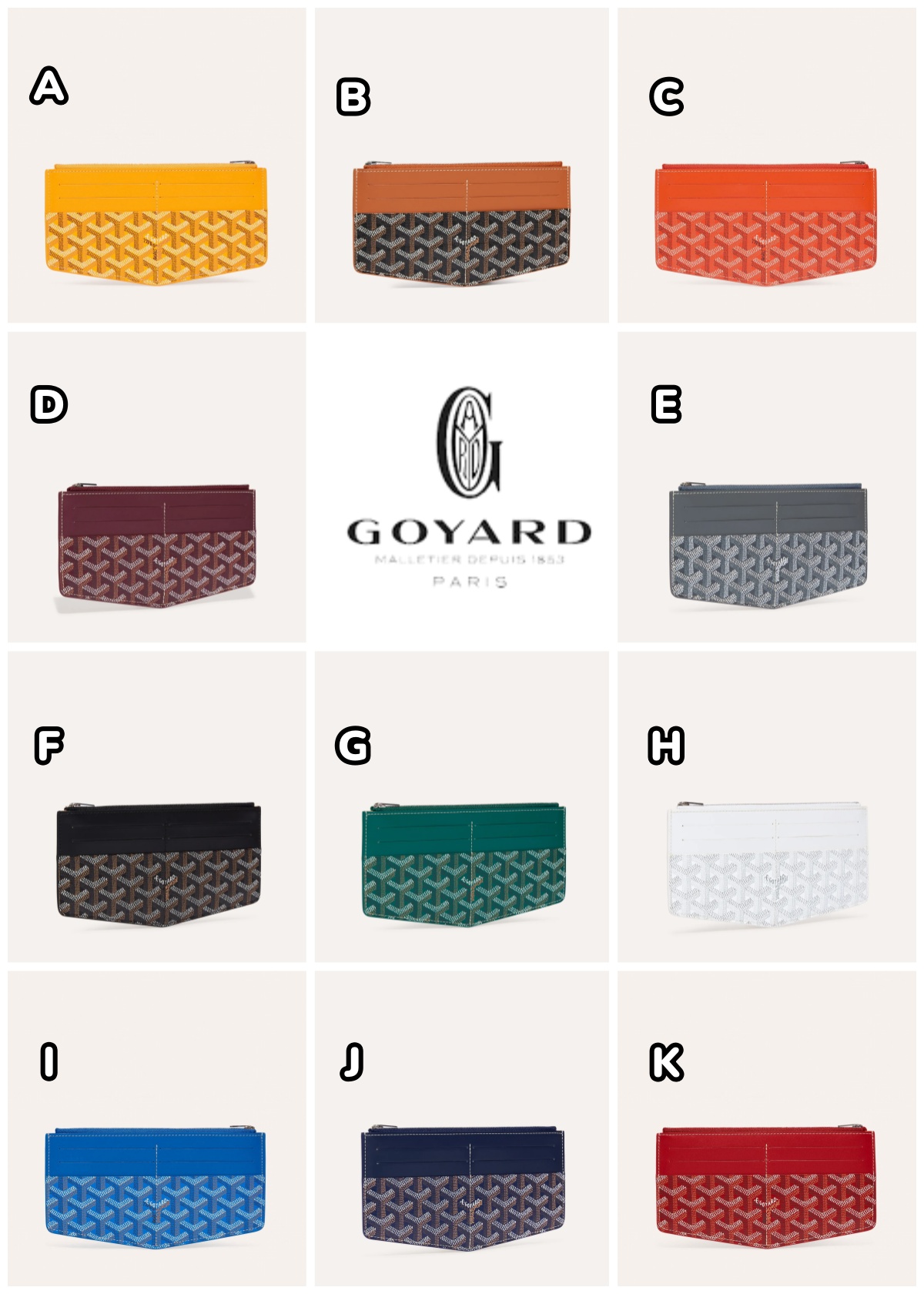 GOYARD Insert Louise 多功能卡套內袋包