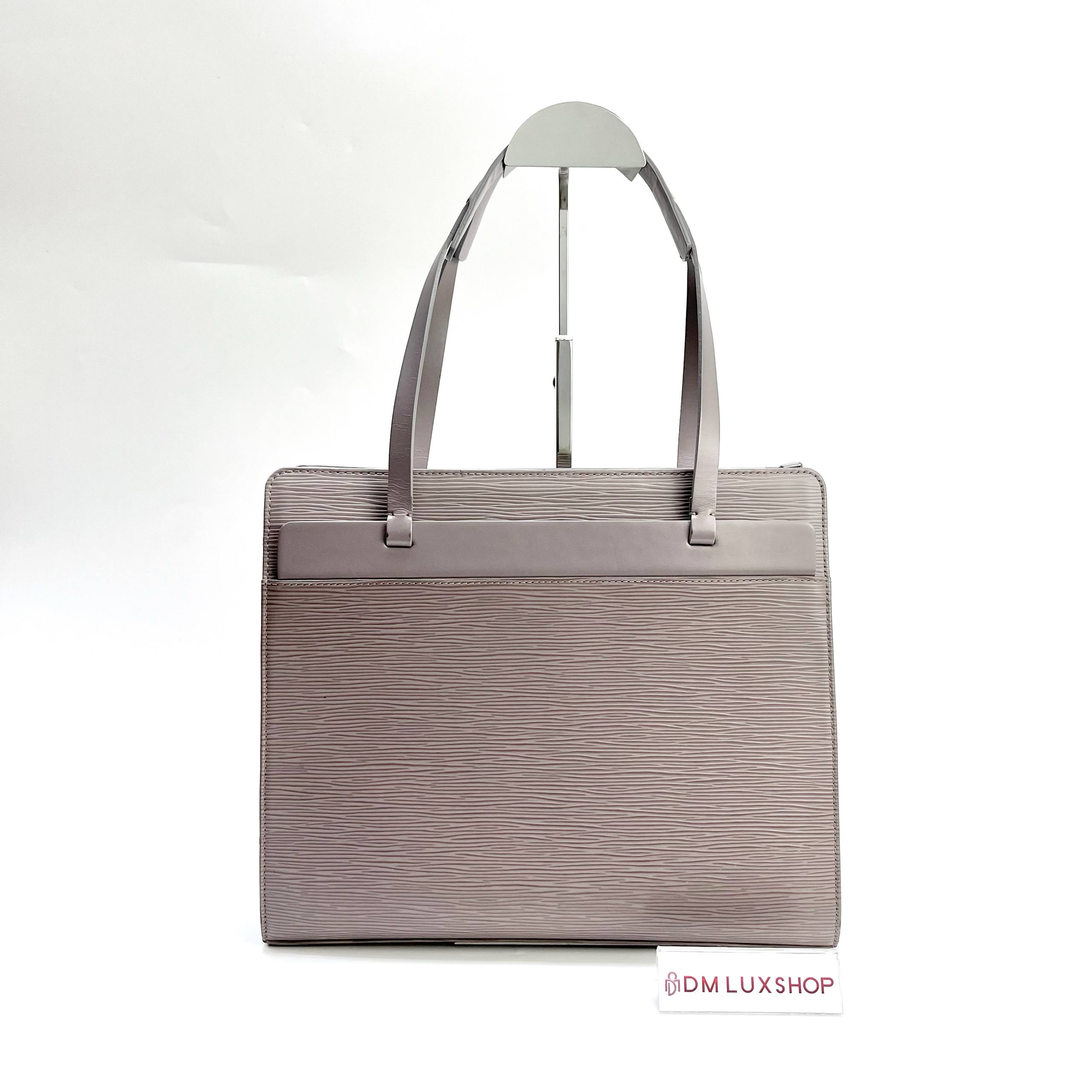 LV Purple Epi Leather Tote Bag