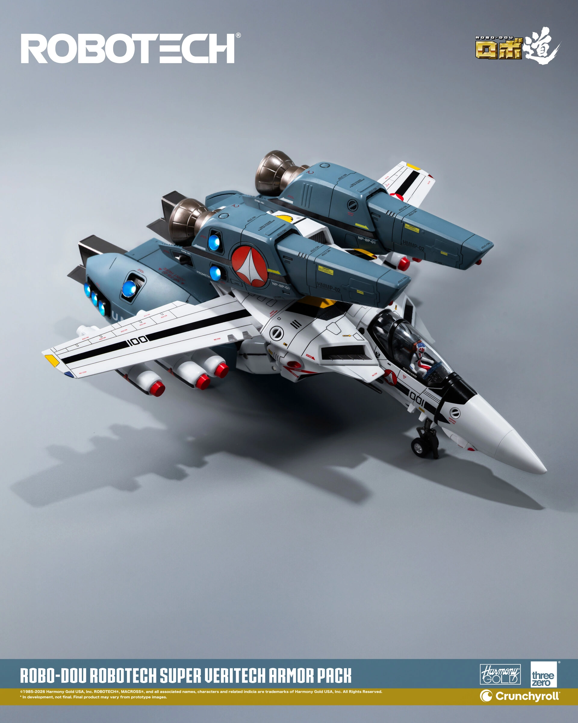 (預訂訂金 $200) (總價 $675) threezero ROBO道 超時空要塞 Macross VF-1S 變形戰鬥機超級裝甲包 (行版) ROBO-DOU Robotech VF‐1S Super Veritech Armor Pack (TZ-3Z1072) 