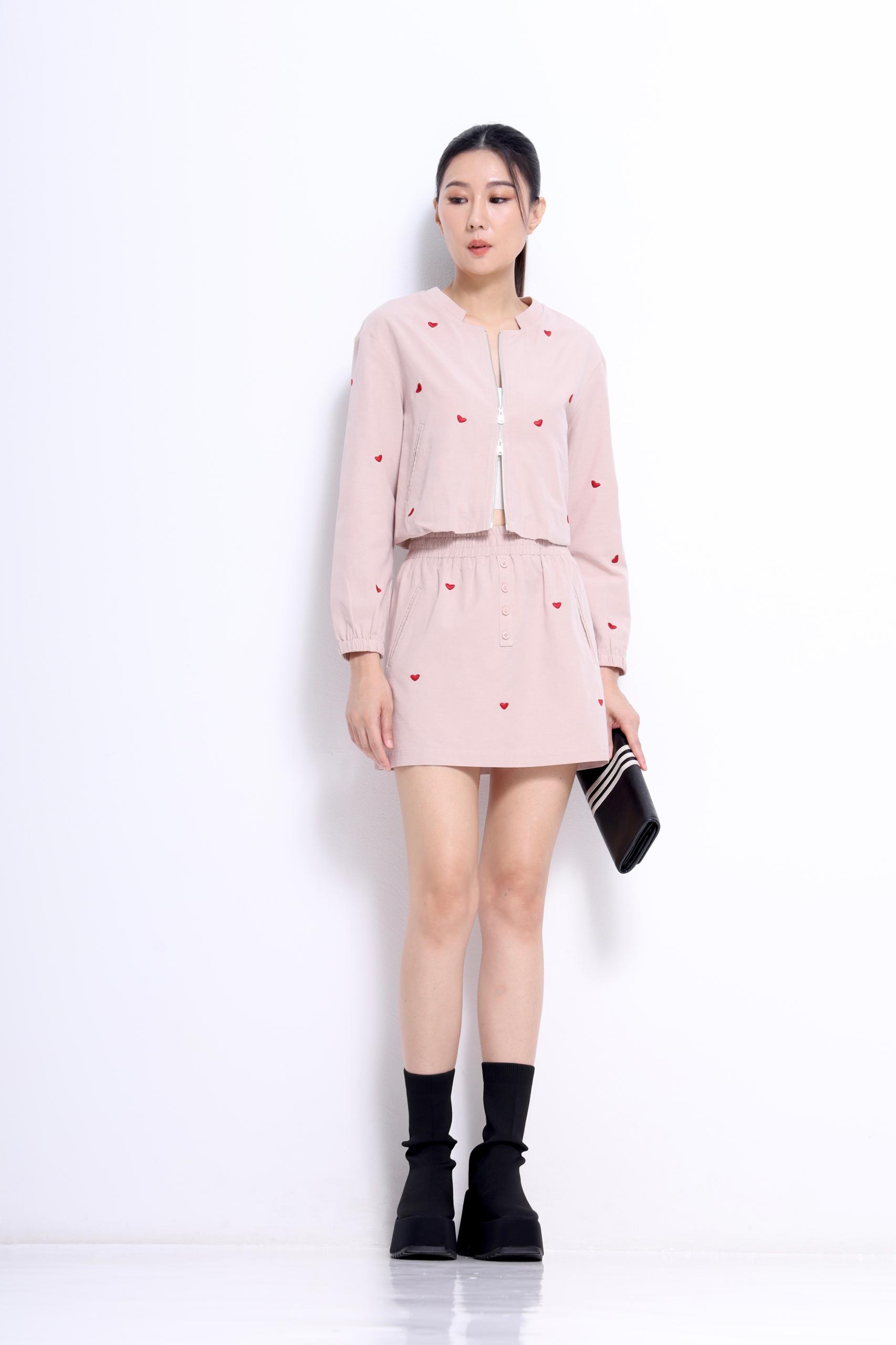 CB2747 LITTLE HEARTS SOFT COTTON JACKET