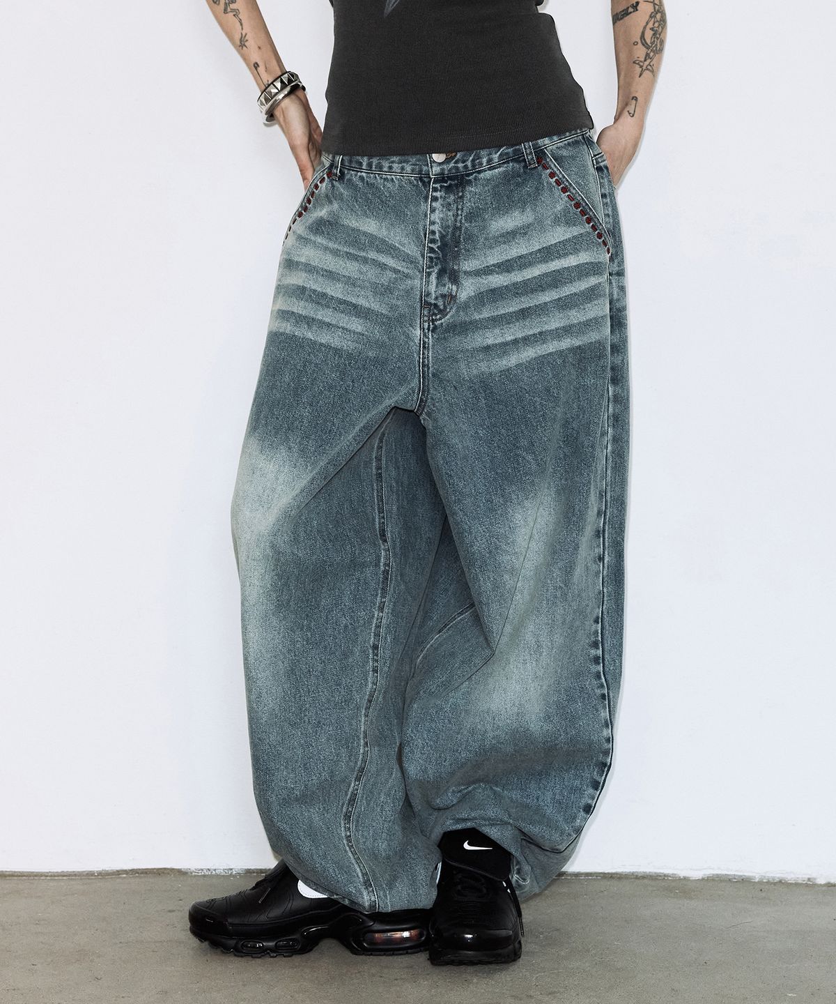 🇰🇷訂購｜FANCY CLUB 26SS｜Baywatch denim pants  2色 