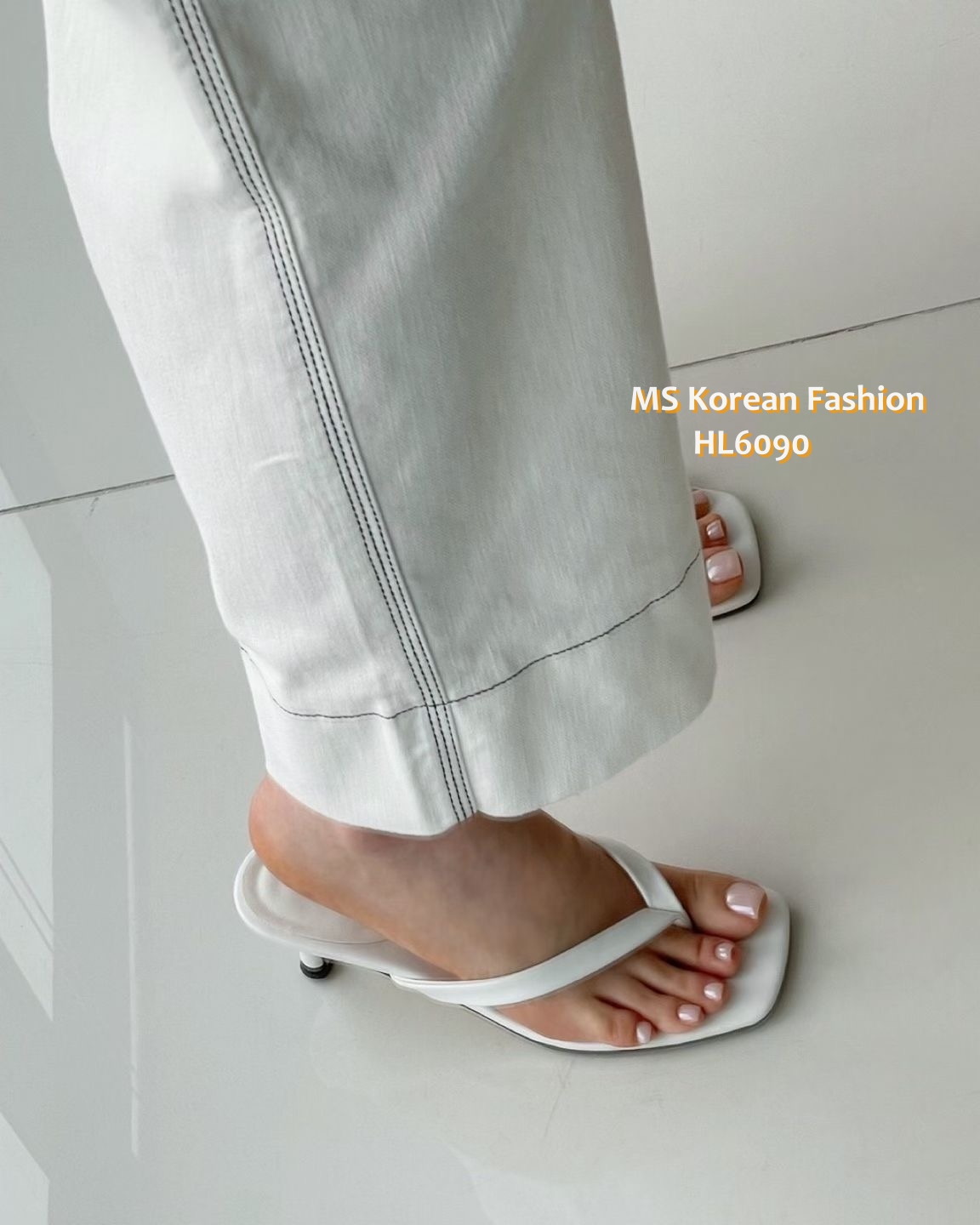 HL6090 韓國🌼Howluk春版九分闊筒褲