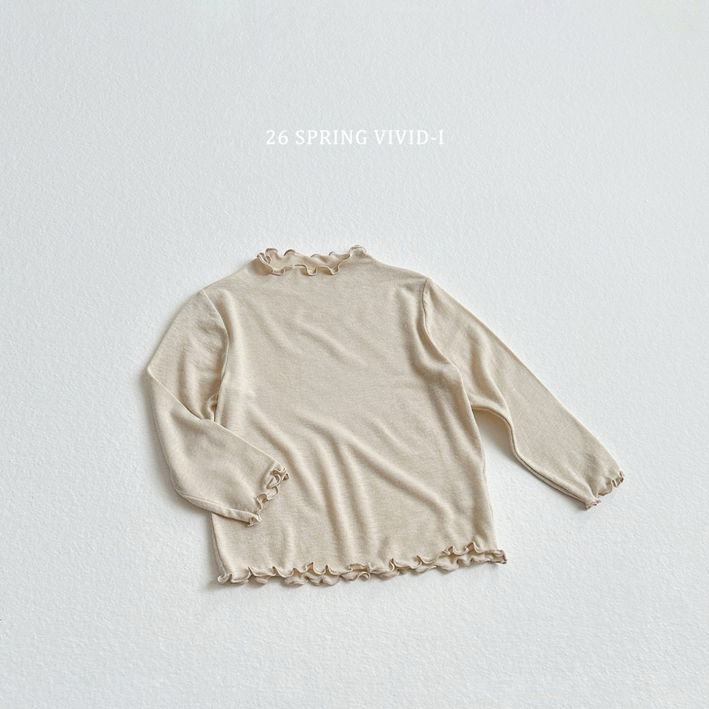 🌸預訂 韓國直送🌸🇰🇷VIVIDI三色輕薄花邊打底長袖上衣