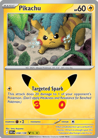 Pokemon TCG 30th Celebration - Pikachu Single Card 