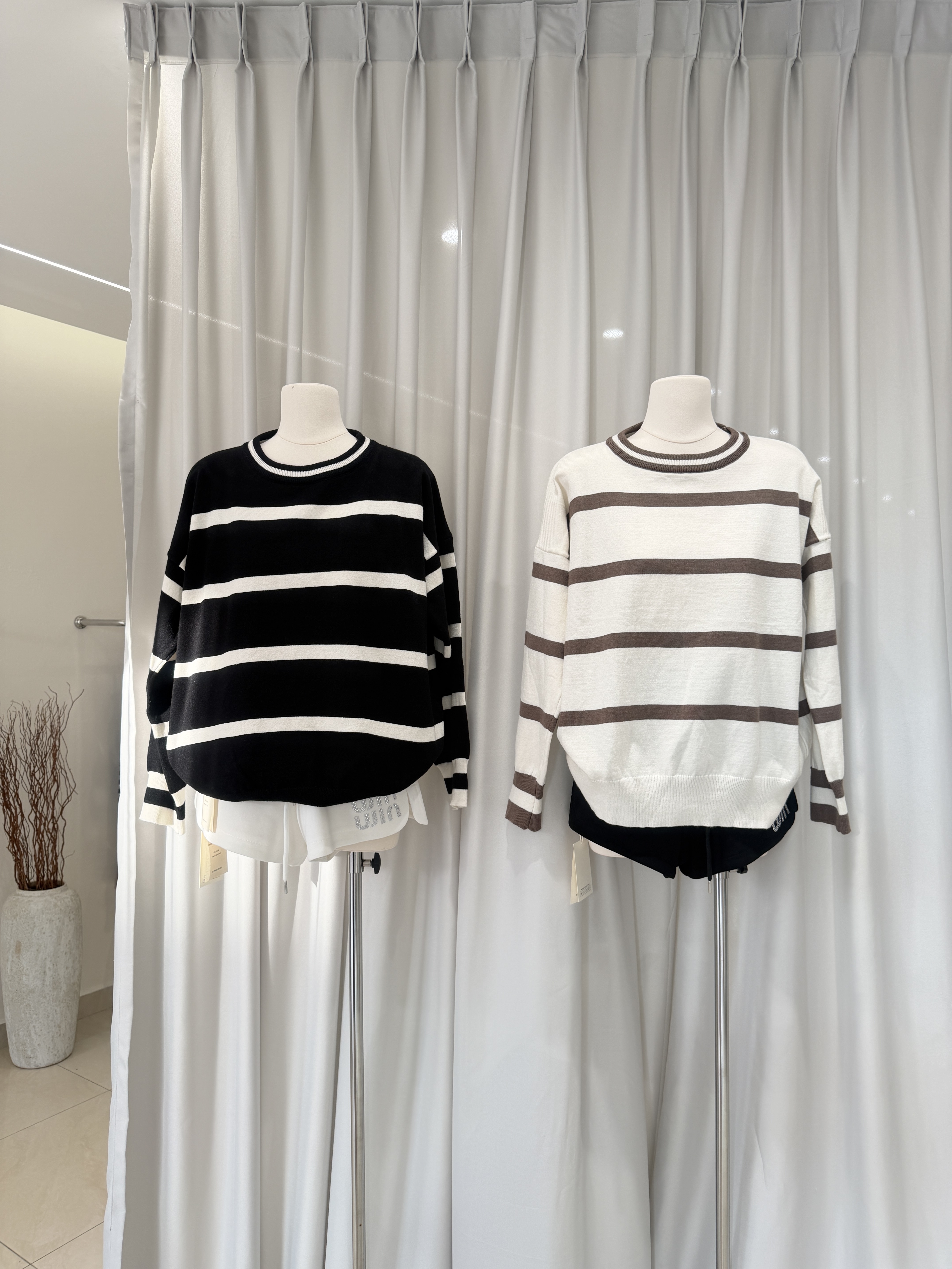 6512 韩系条纹针织长袖