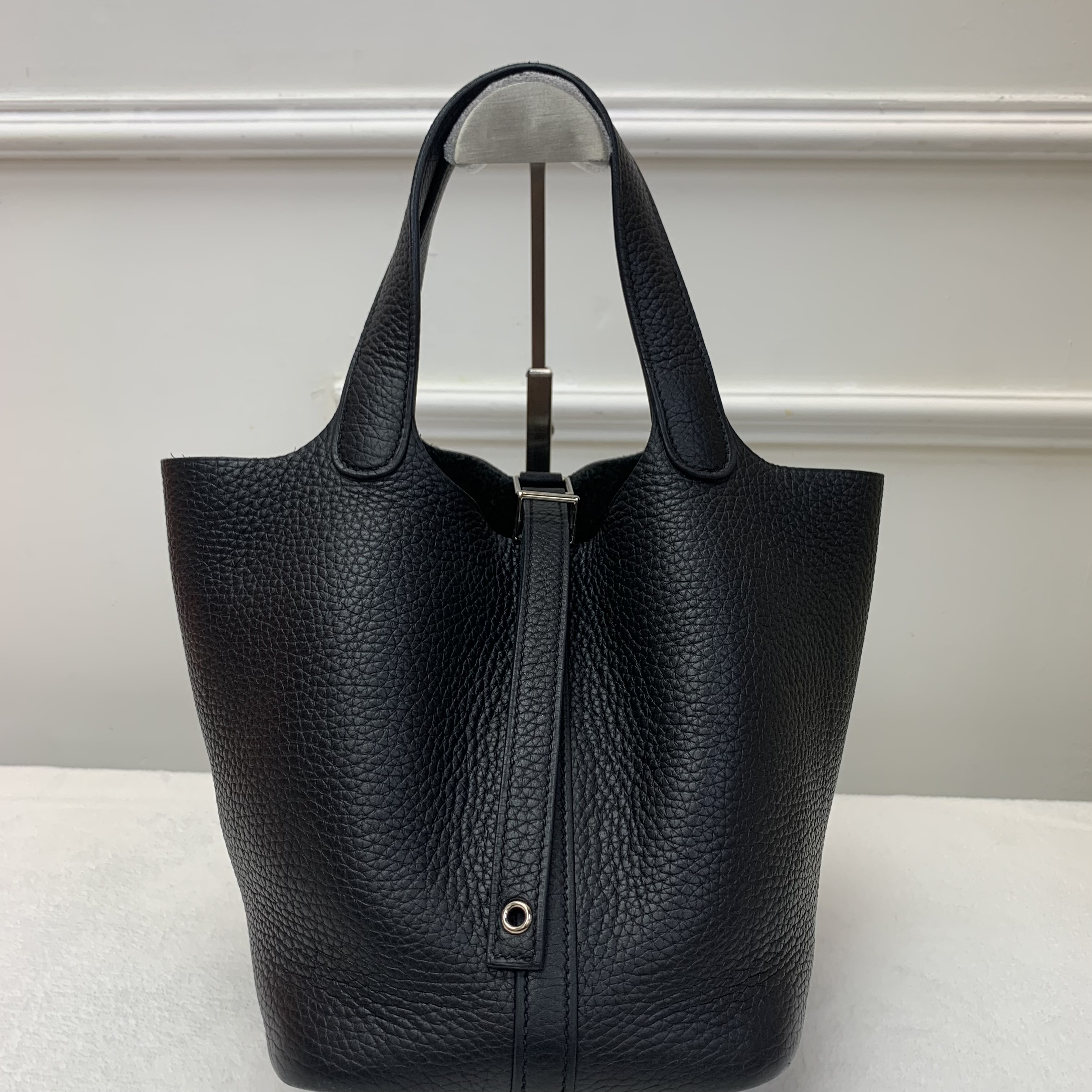 Hermes Picotin18 黑銀