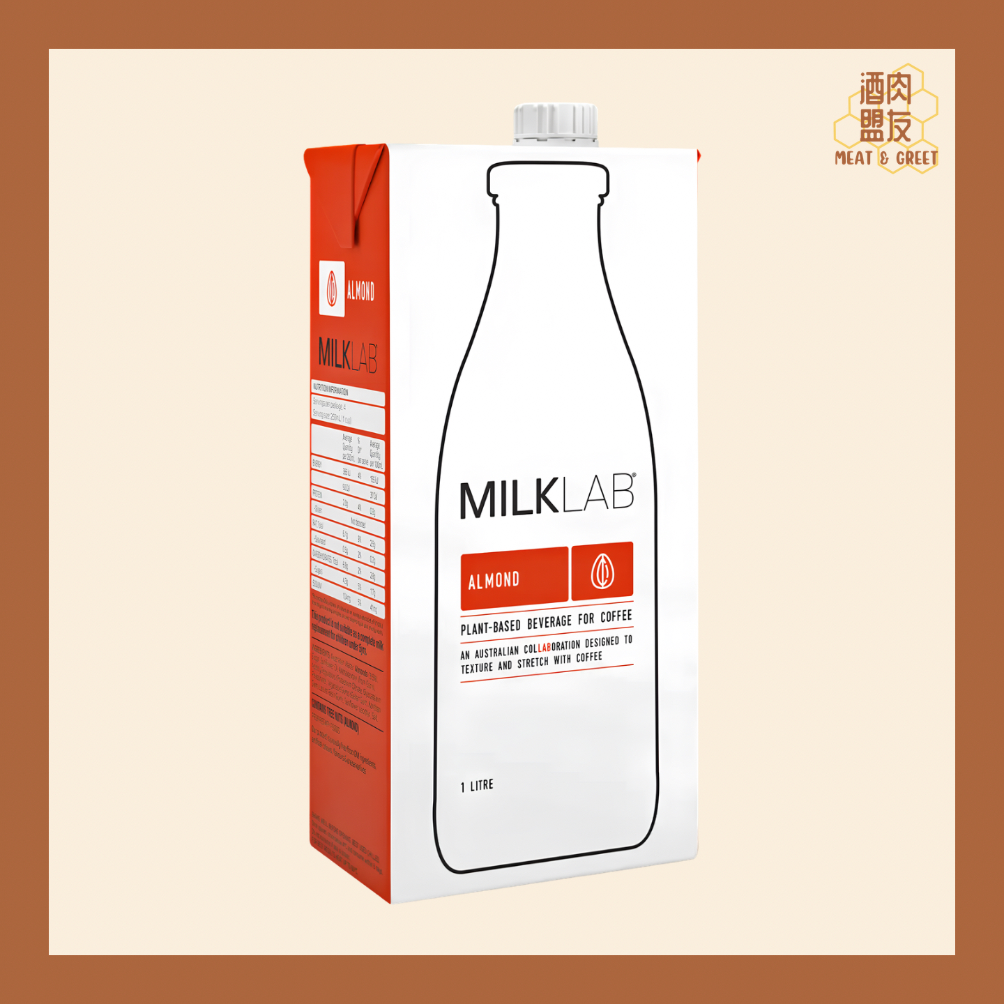 Milk Lab Almond Milk 杏仁植物奶 (箱 x 8盒)