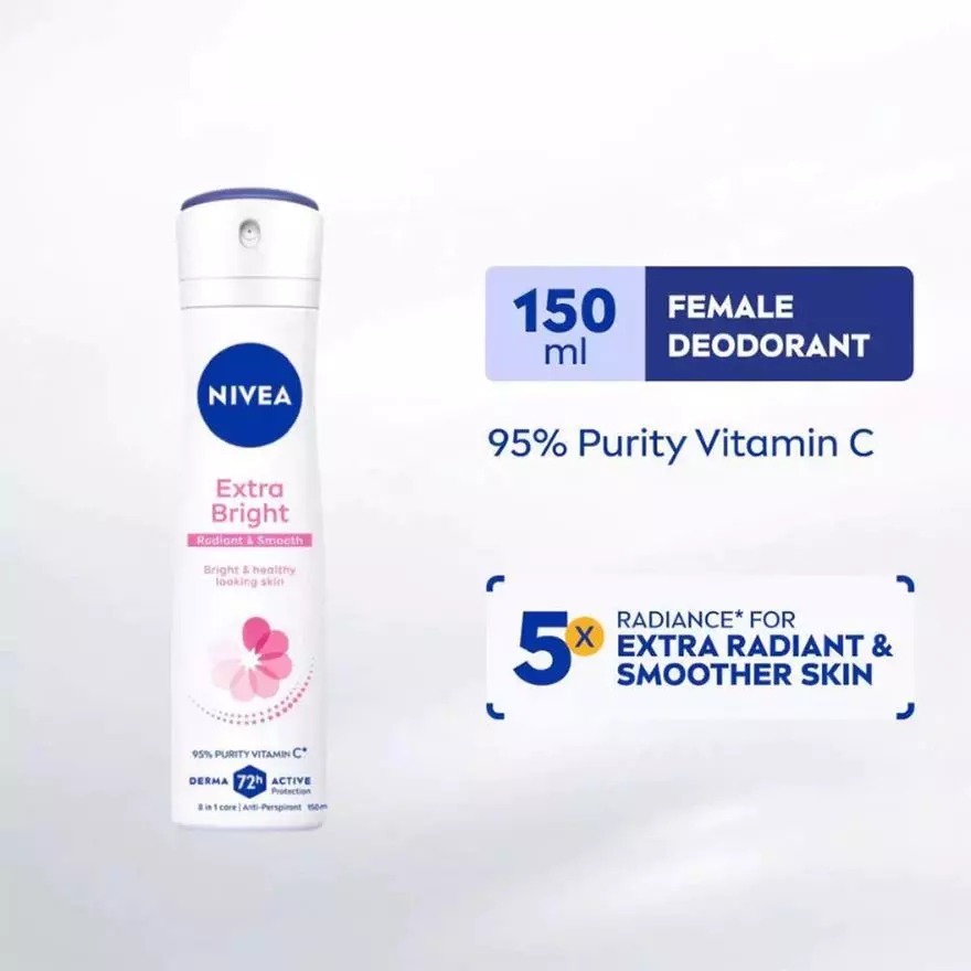 Nivea Women Deodorant Spray 150ml - Extra Brightening