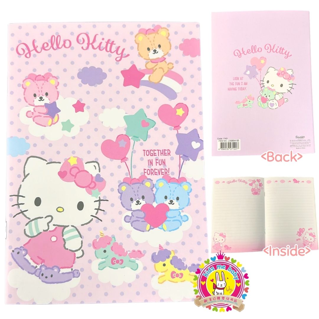 Hello Kitty 吉蒂貓 A5 32頁筆記簿 230884-00 ⭐