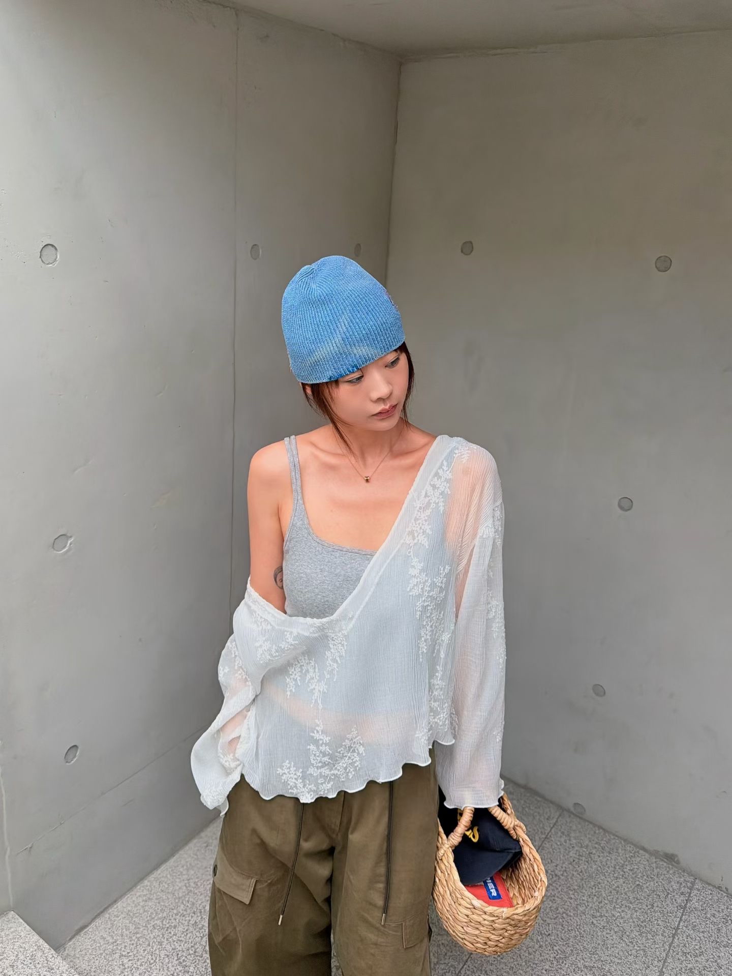 🇰🇷東大門女裝 | lace flower blouse white