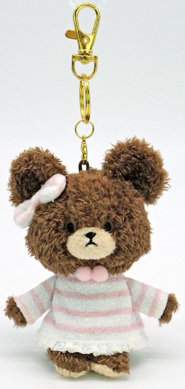 『預訂』The Bears' School毛絨掛飾(粉白間條裙)