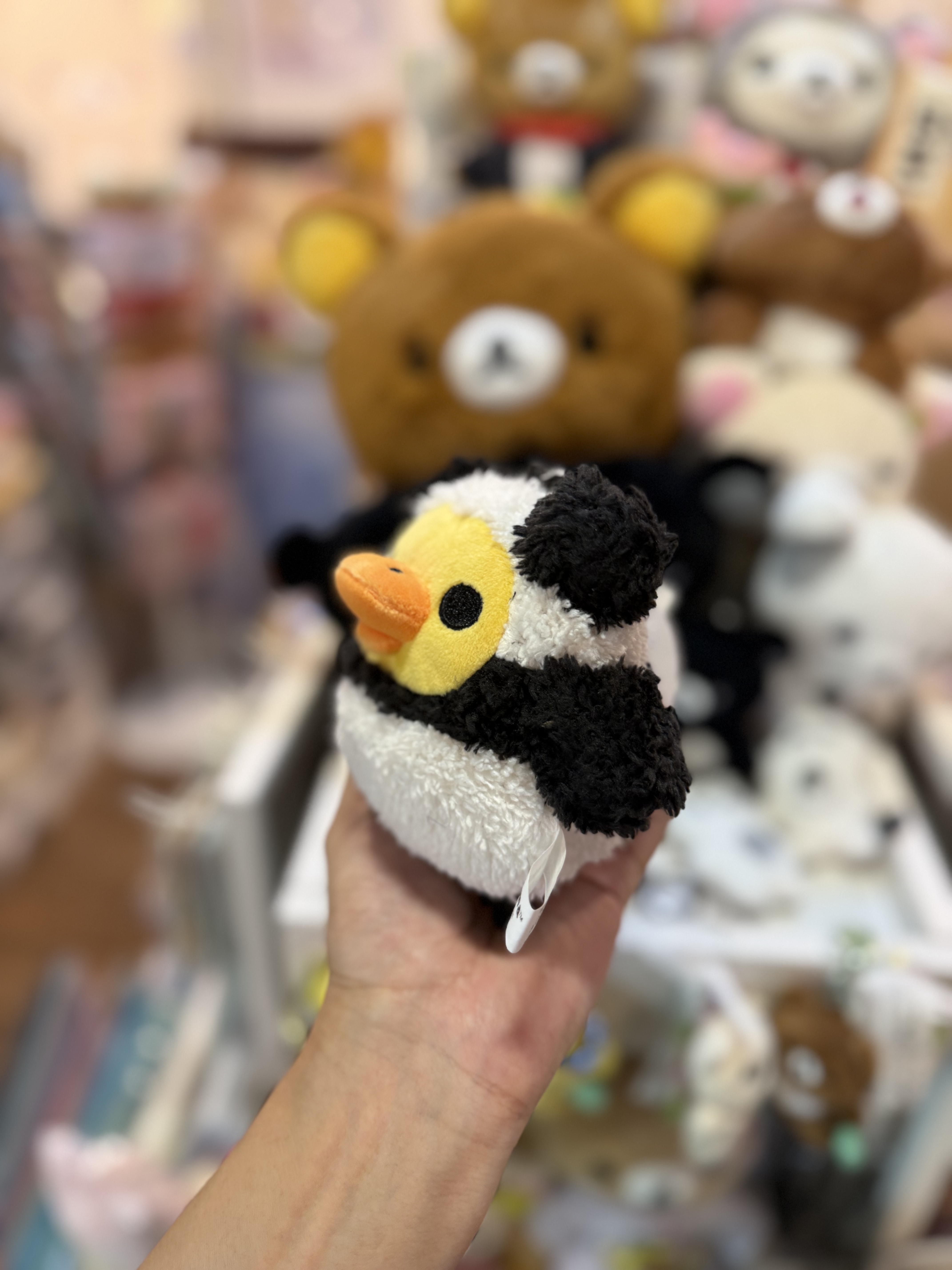 《現貨》全新日本限定Rilakkuma 熊貓造型公仔型小物袋