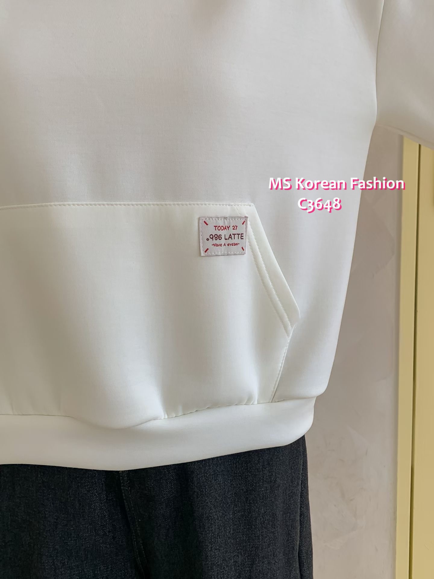 C3648 韓國🇰🇷淨色衛衣