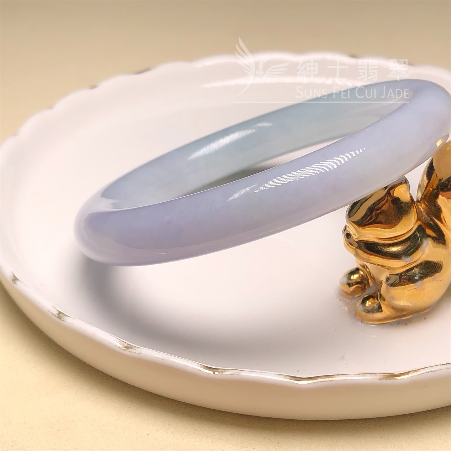 茄紫春彩圓鐲56mm