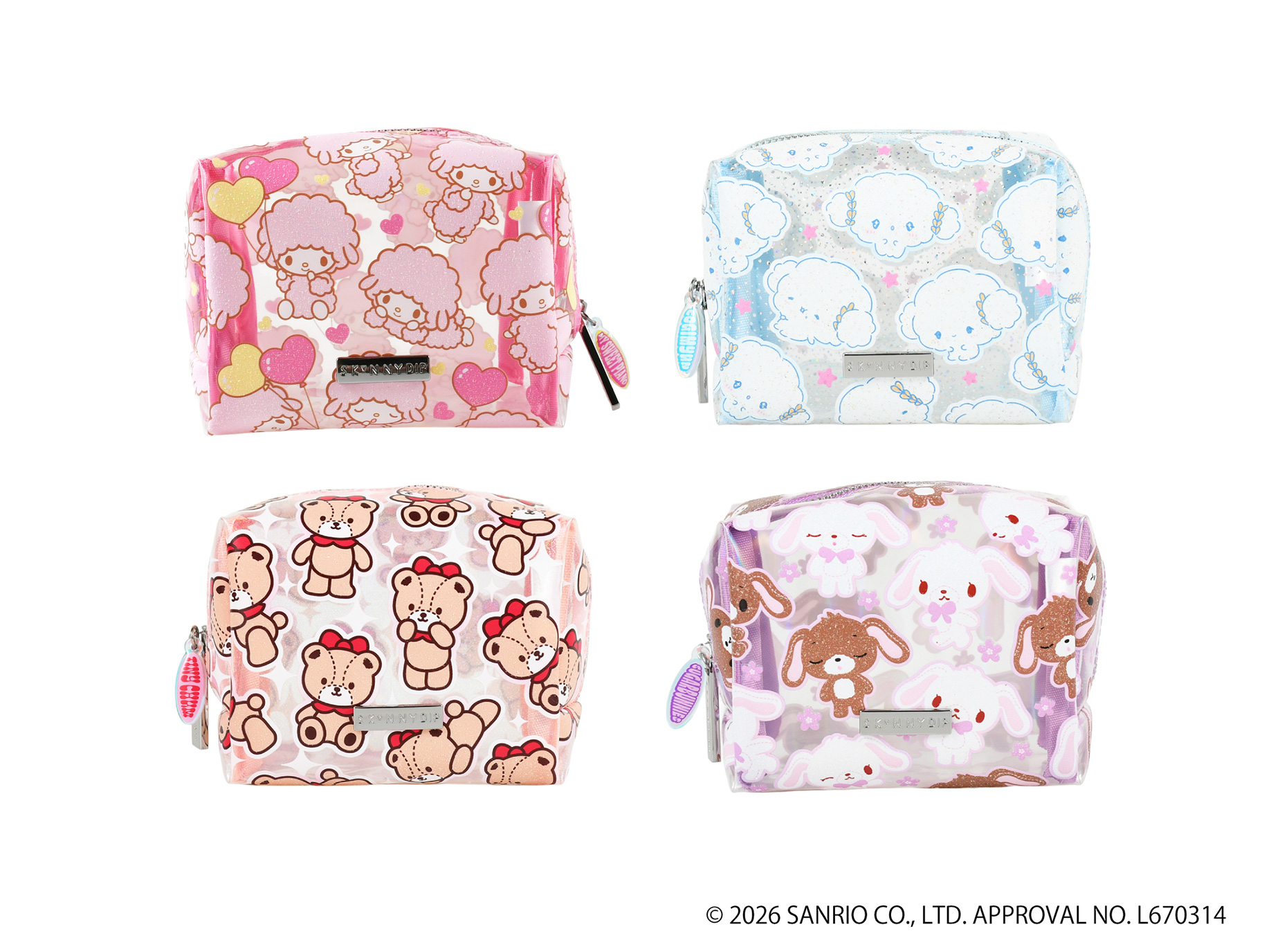 🎀【預訂】SKINNYDIP LONDON x Sanrio 小袋