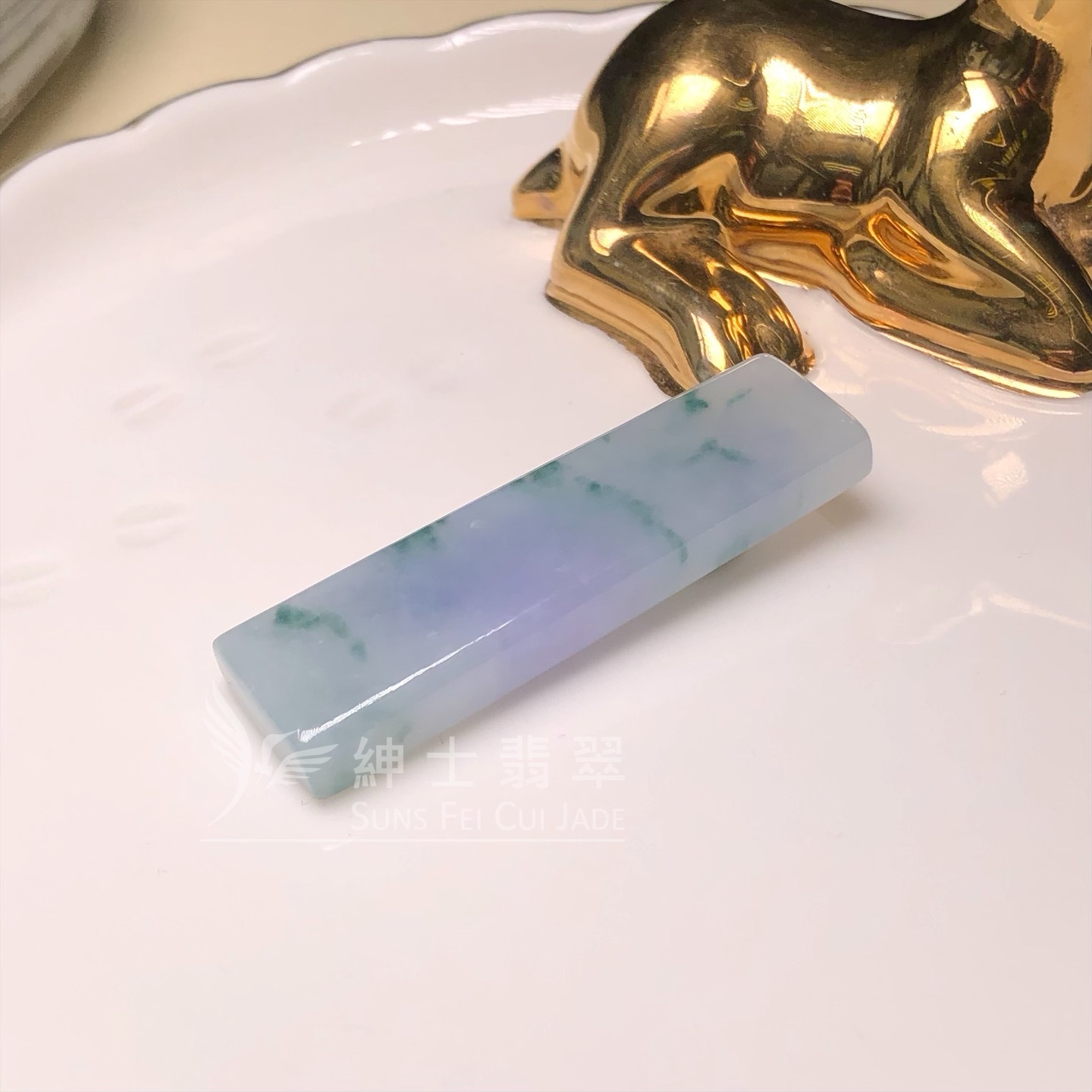 紫底飄花無事牌