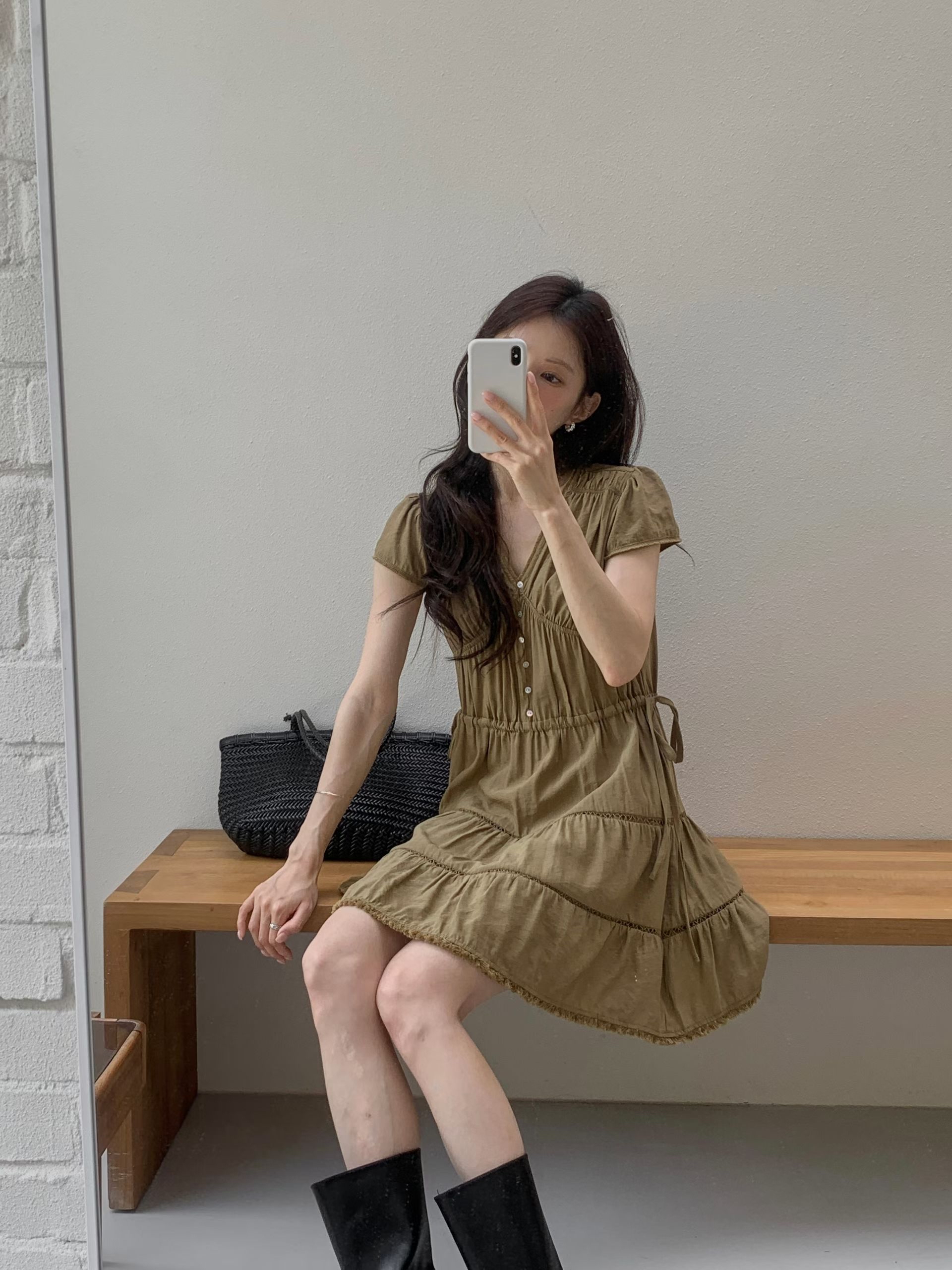 Lovely shirred dress