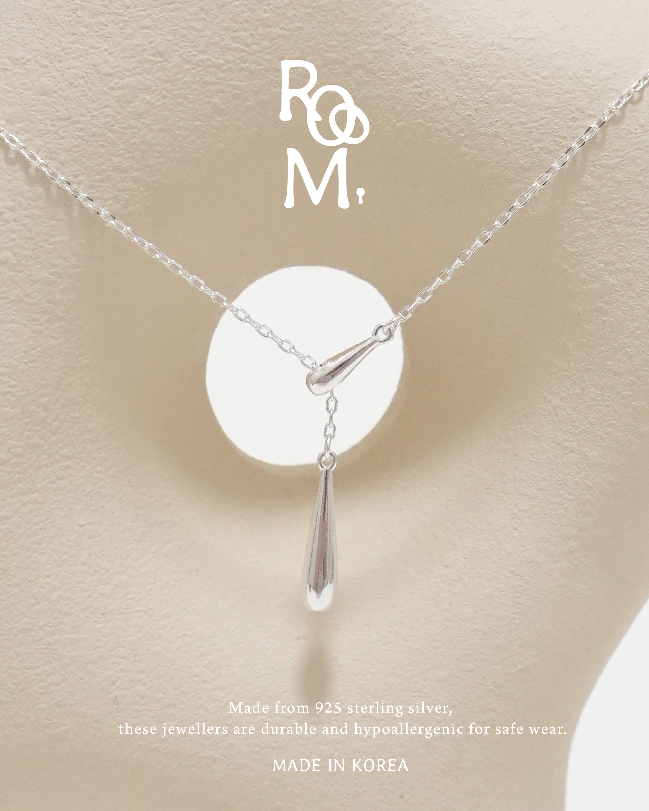 Flowing Teardrop Necklace