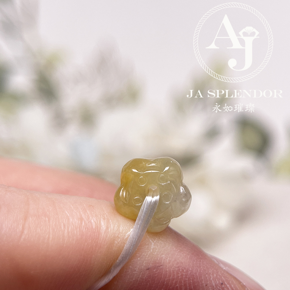 JB-253 - 冰種三彩福祿壽招貴人年年有餘蓮花手串