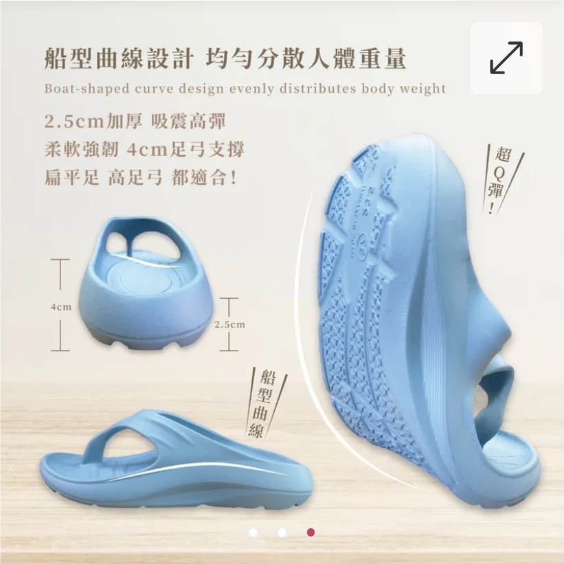 $75對 .2對起$65對。MIT 防水足弓 厚底人字拖