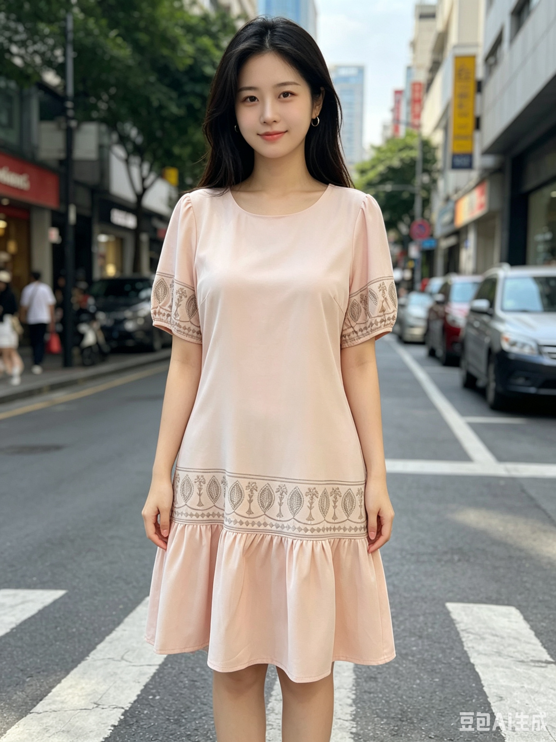 Embroidery Classic Dress